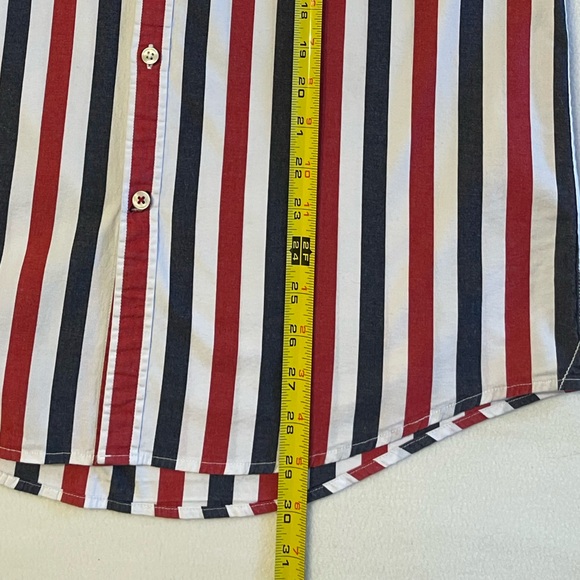 Tommy Hilfiger Slim Fit Striped Oxford Dress Shirt Men’s Large - Picture 13 of 15